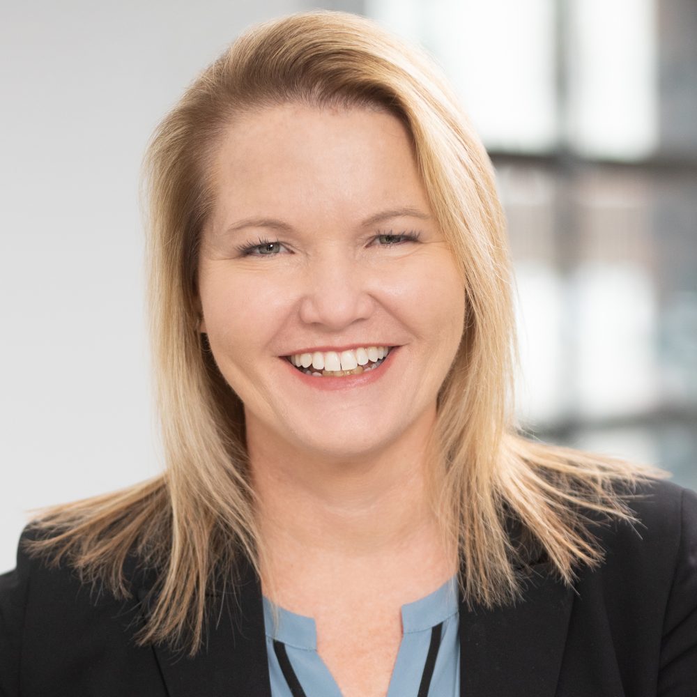 Close-up headshot of mornings host, Carmen LaBerge