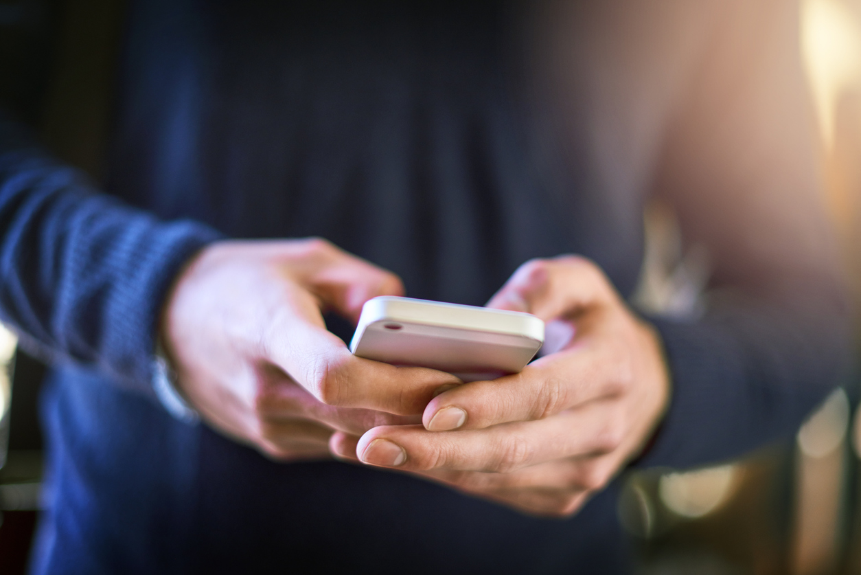 Man holding a phone