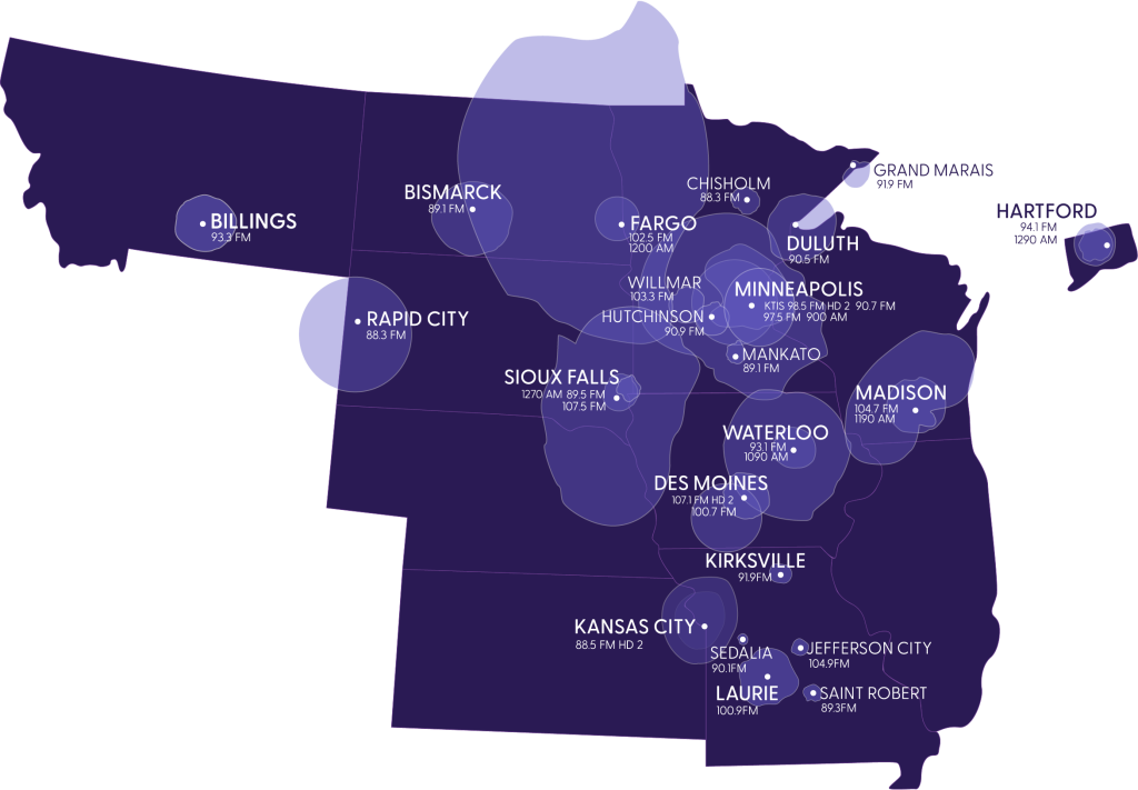 Faith Radio new coverage map