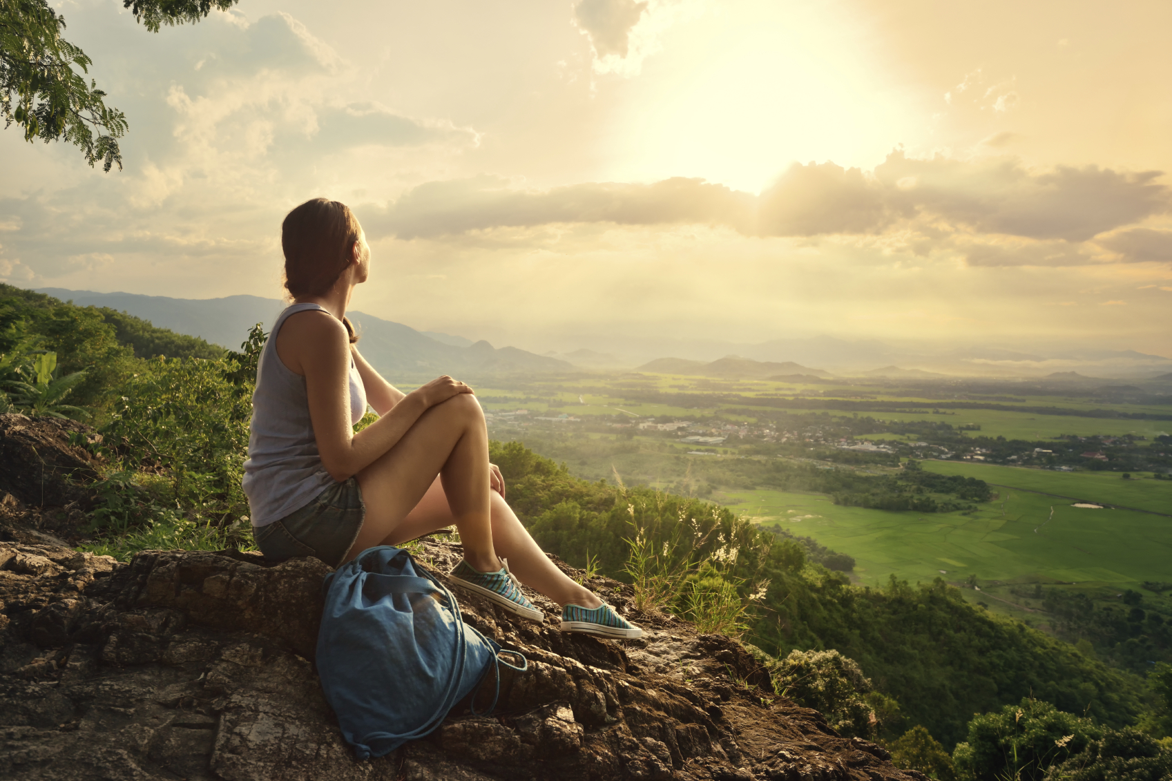 Wilderness Camping back to nature girl